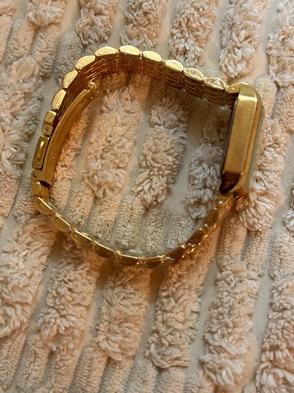 Women's Gold Rectangular Bracelet Watch - Timeless Chic - Picture 7 of 12